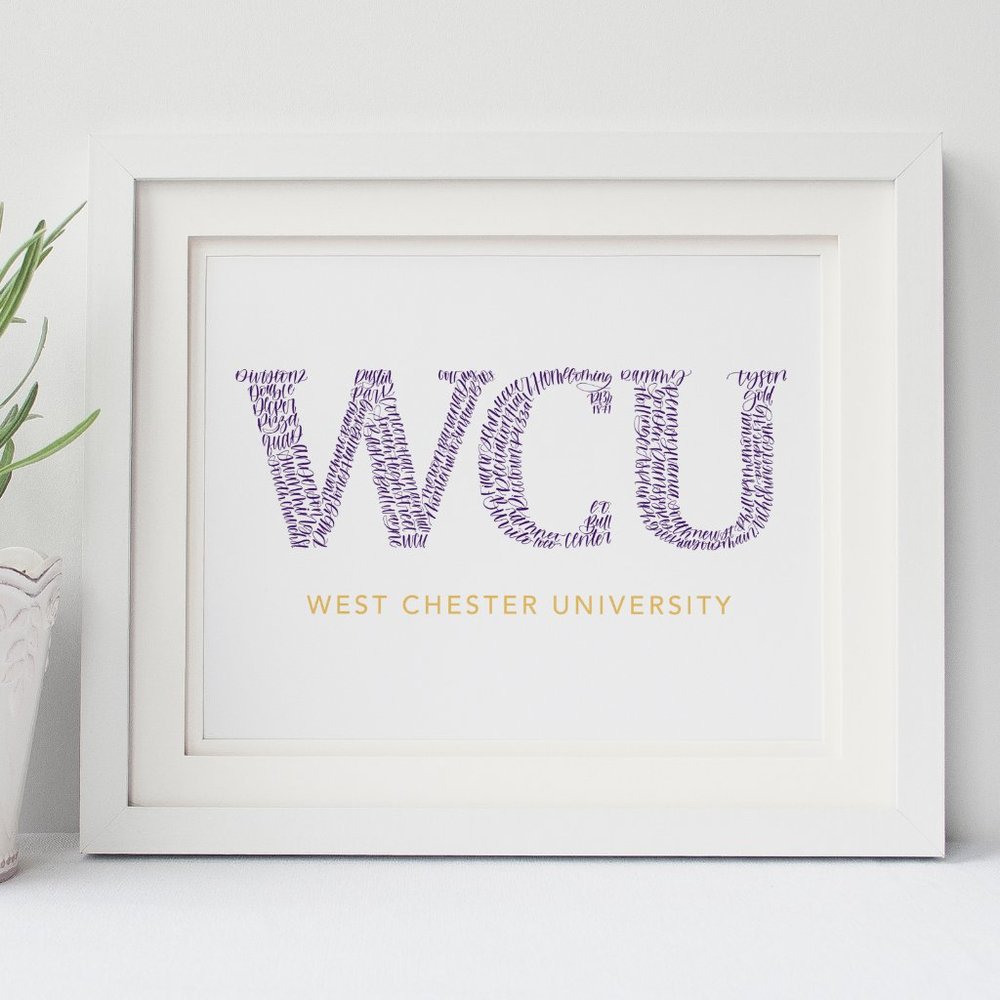 West Chester University Word Art